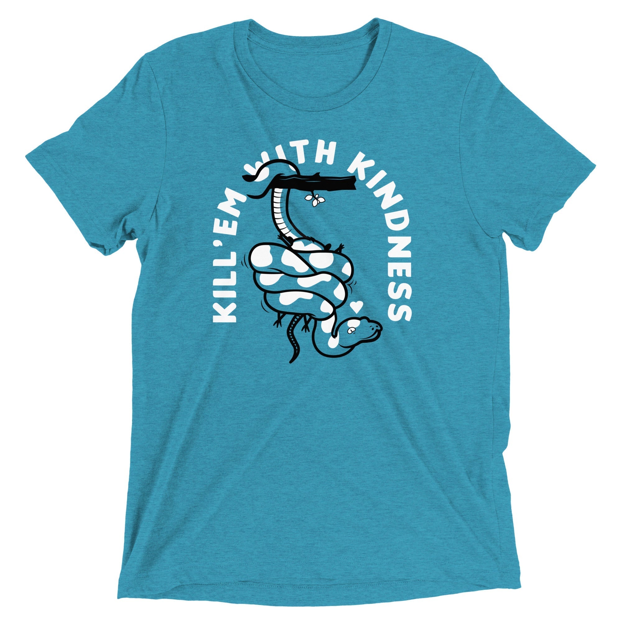 Kill 'em With Kindness Men's Tri-Blend - Adult & Kids T-Shirts, Sweatshirts & Hoodies apparel design preview 1