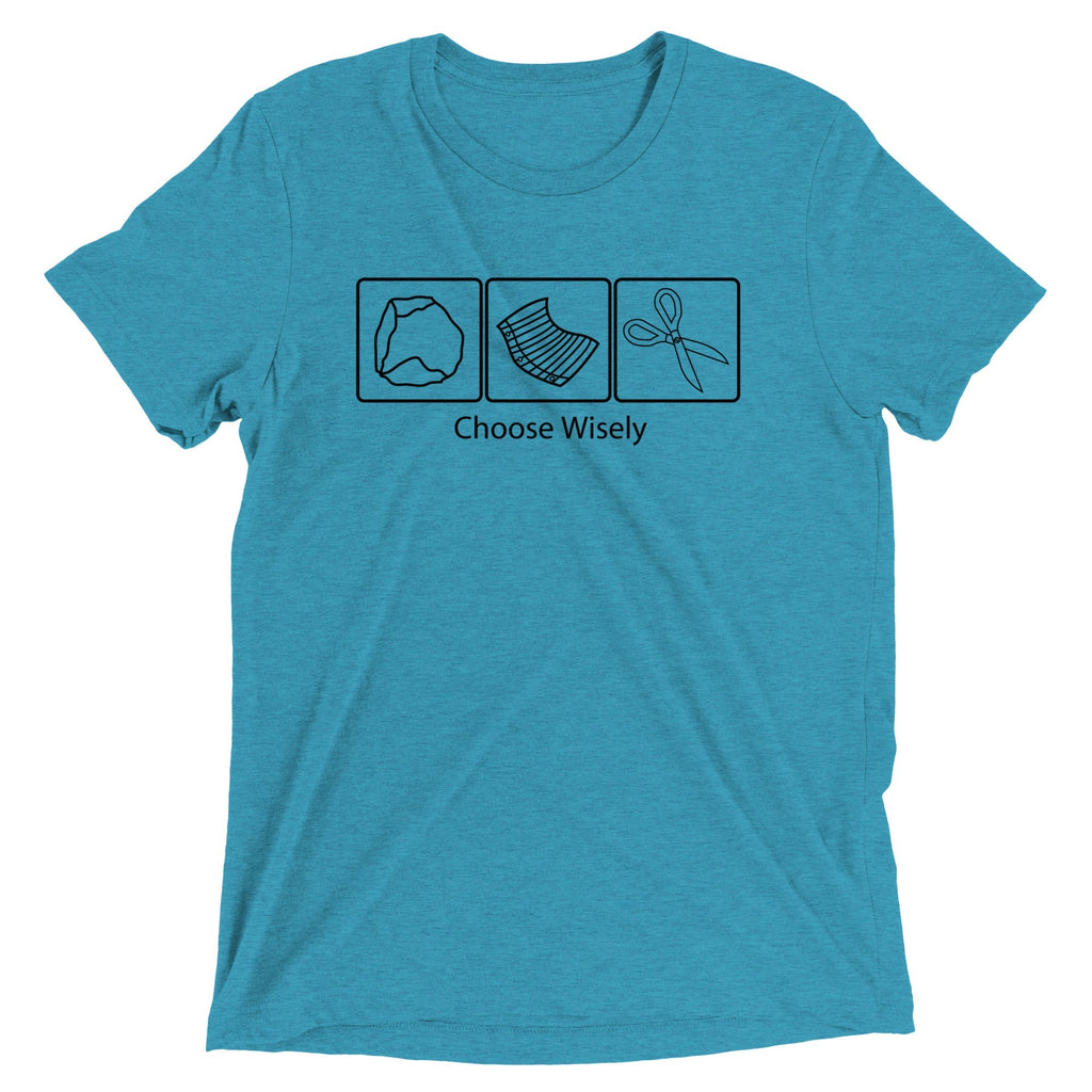Choose Wisely Men's Tri-Blend - Adult & Kids T-Shirts, Sweatshirts & Hoodies apparel design preview 1