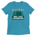 Bigfoot Hide And Seek Champion Men's Tri-Blend - Adult & Kids T-Shirts, Sweatshirts & Hoodies apparel design preview 1
