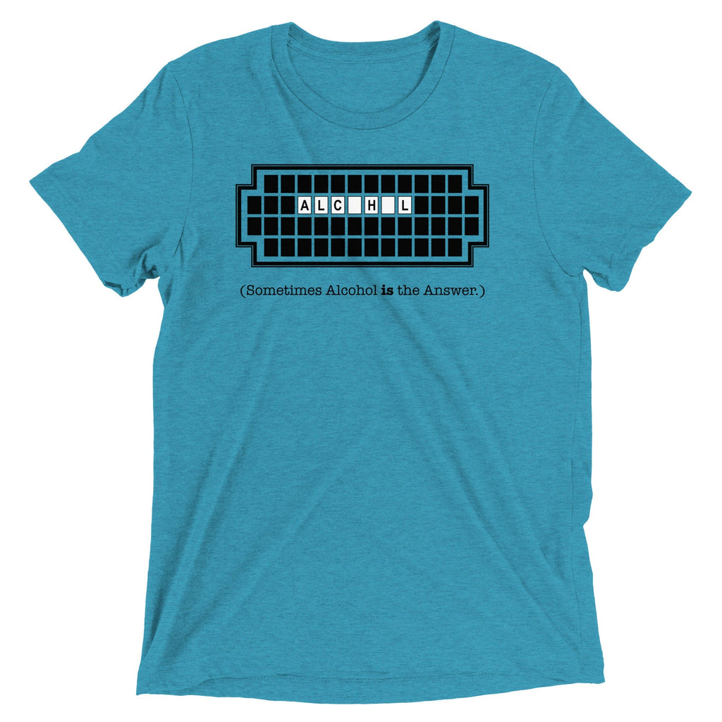 Alcohol Is The Answer Men's Tri-Blend - Adult & Kids T-Shirts, Sweatshirts & Hoodies apparel design preview 1