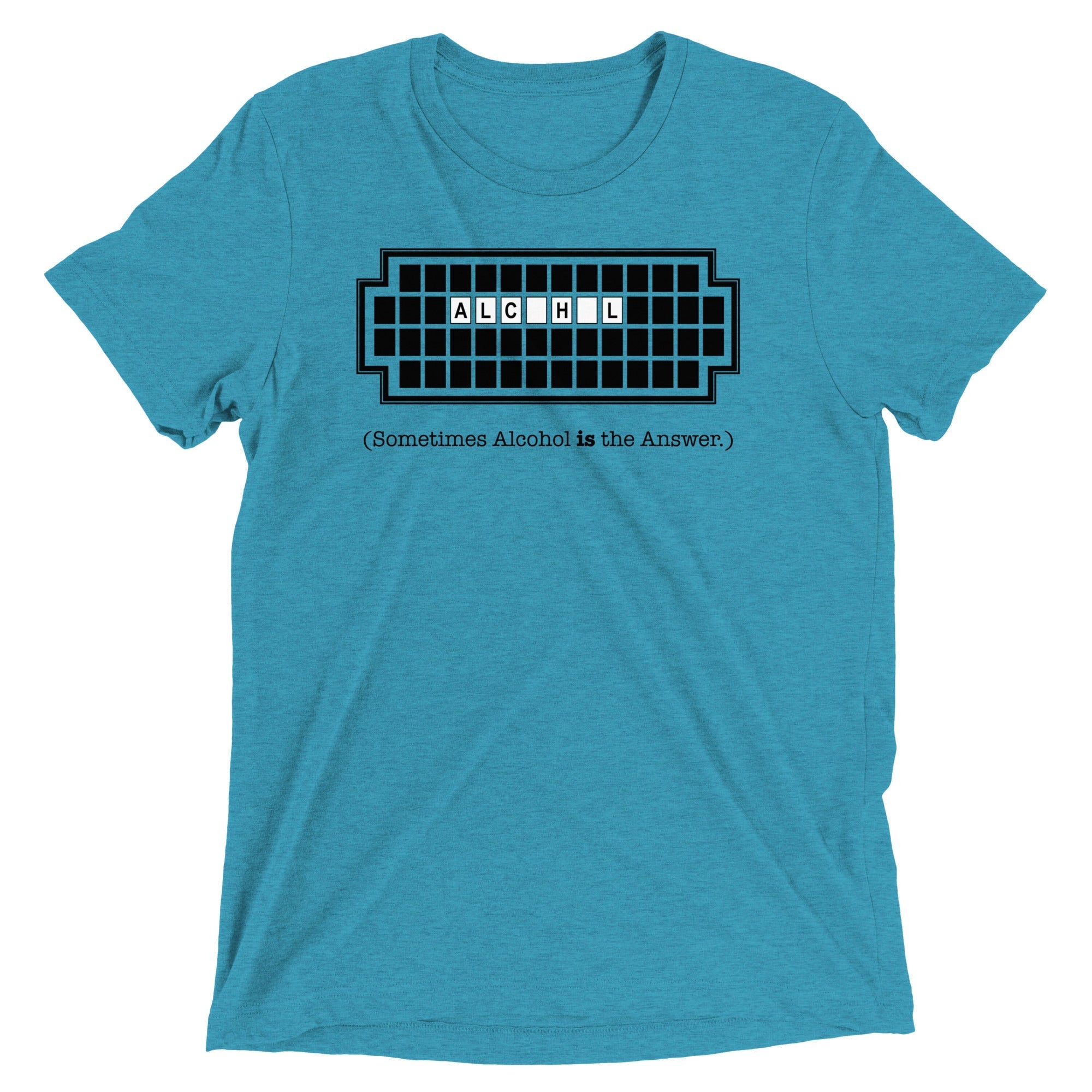 Alcohol Is The Answer Men's Tri-Blend - Adult & Kids T-Shirts, Sweatshirts & Hoodies apparel design preview 1