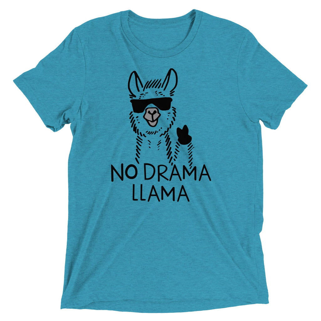 No Drama Llama Men's Tri-Blend - Adult & Kids T-Shirts, Sweatshirts & Hoodies apparel design preview 1
