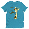 Moo, I'm A Goat Men's Tri-Blend - Adult & Kids T-Shirts, Sweatshirts & Hoodies apparel design preview 1