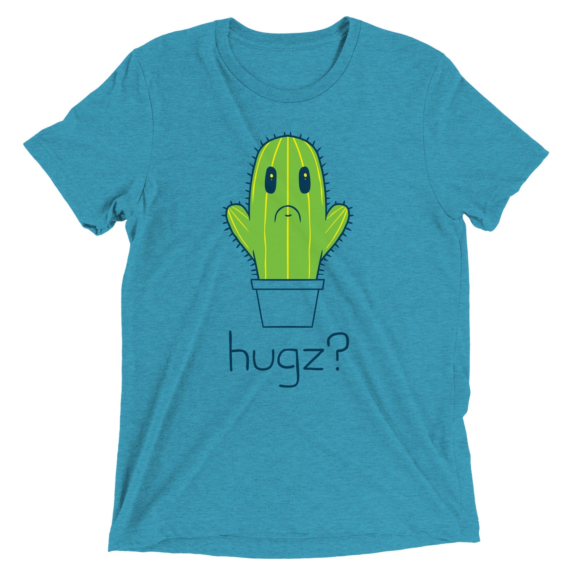 Hugz? Cactus Men's Tri-Blend - Adult & Kids T-Shirts, Sweatshirts & Hoodies apparel design preview 1