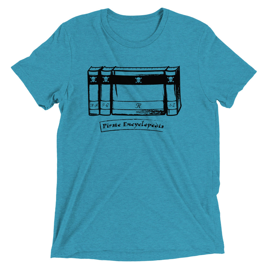 Pirate Encyclopedia Men's Tri-Blend - Adult & Kids T-Shirts, Sweatshirts & Hoodies apparel design preview 1