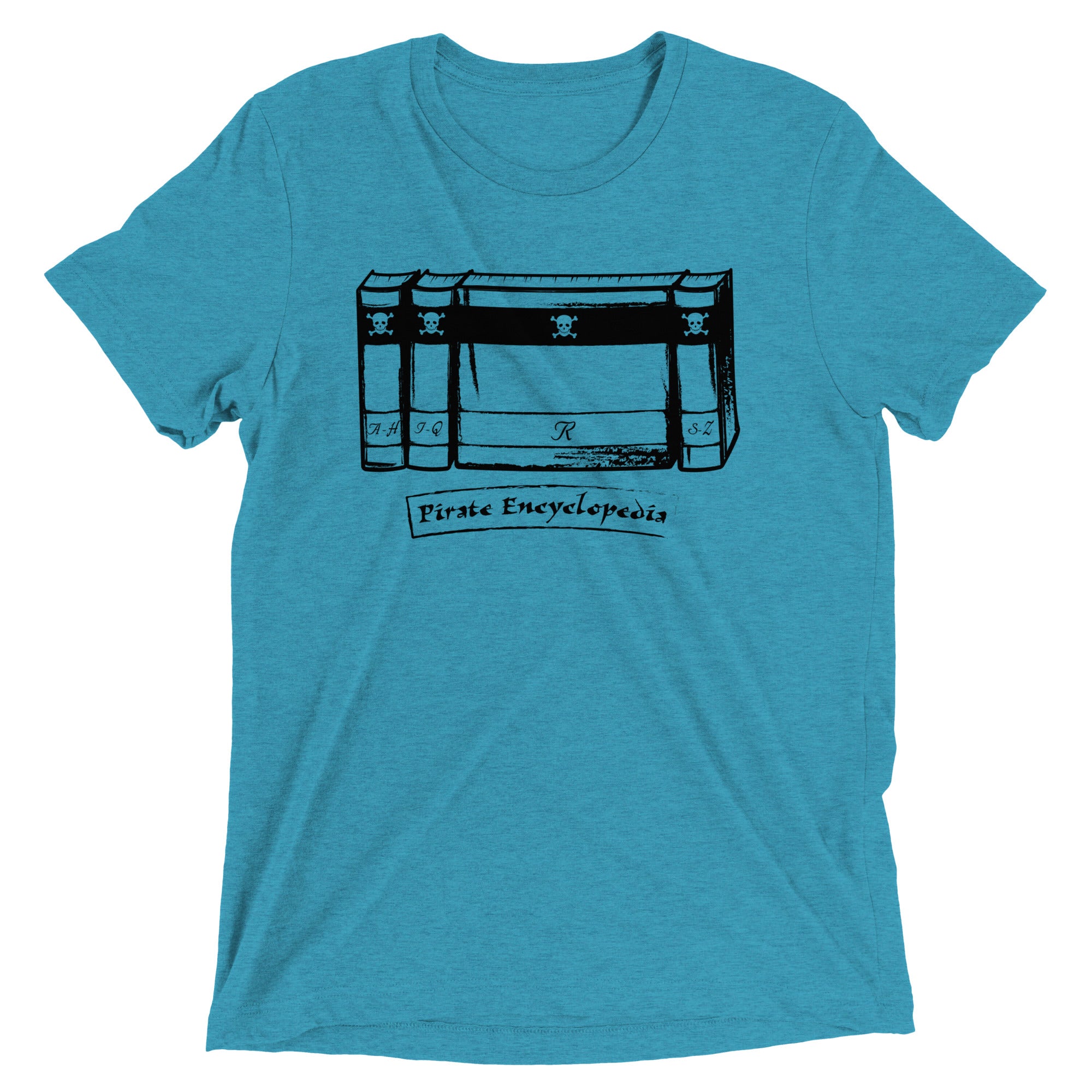 Pirate Encyclopedia Men's Tri-Blend - Adult & Kids T-Shirts, Sweatshirts & Hoodies apparel design preview 1