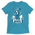 Free Hugs Bear Men's Tri-Blend - Adult & Kids T-Shirts, Sweatshirts & Hoodies apparel design preview 1