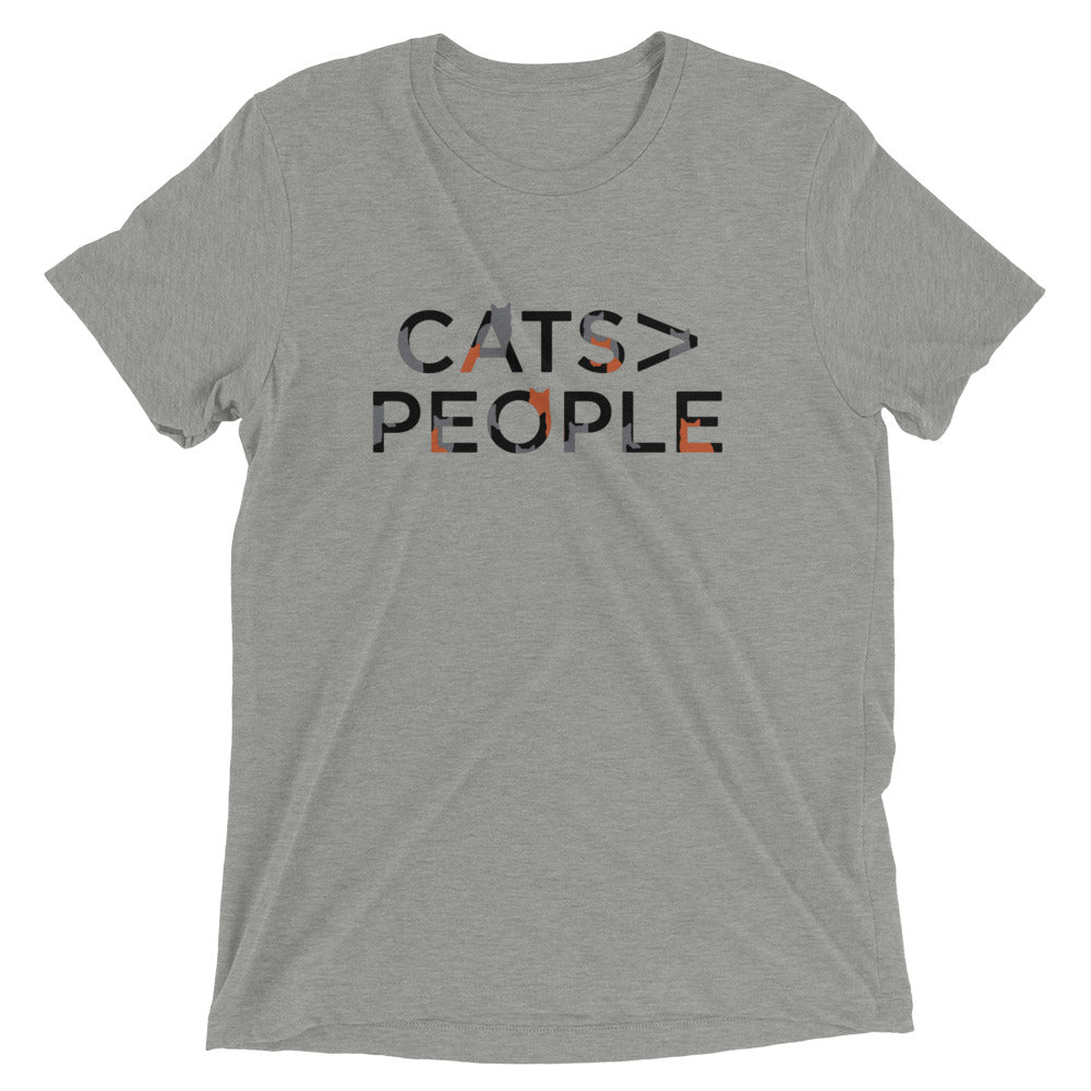Cats>People Men's Tri-Blend - Adult & Kids T-Shirts, Sweatshirts & Hoodies apparel design preview 1