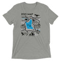 Zoo Map Men's Tri-Blend - Adult & Kids T-Shirts, Sweatshirts & Hoodies apparel design preview 1
