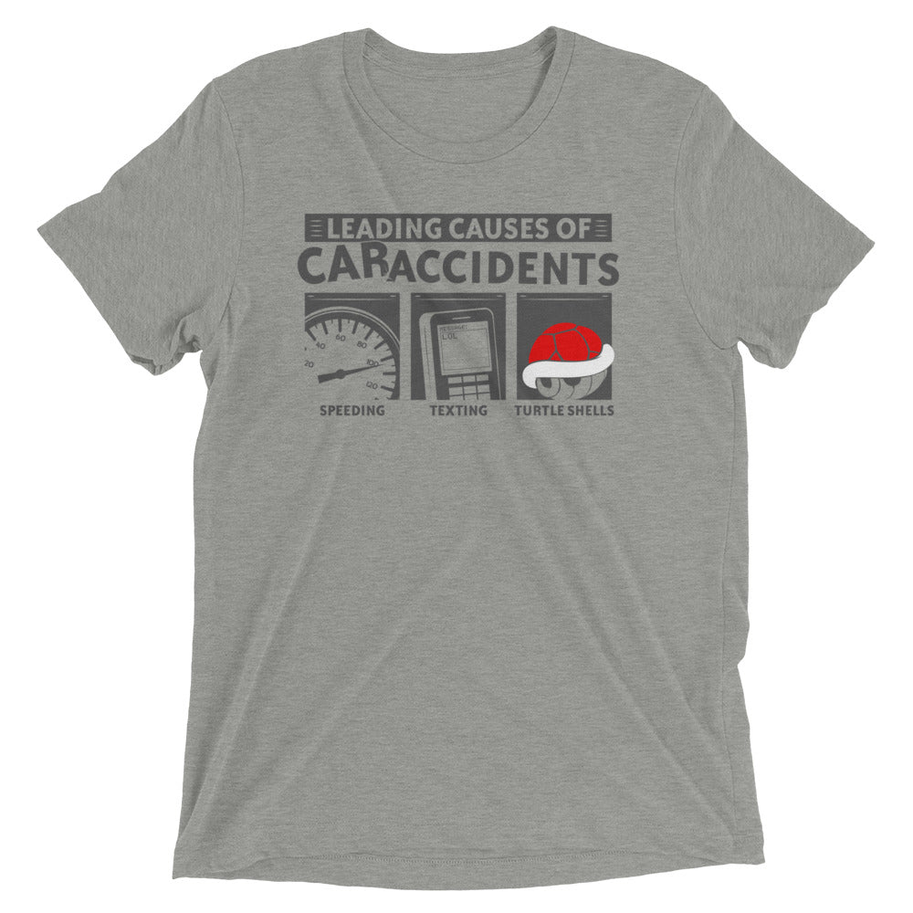 Leading Causes of Accidents Men's Tri-Blend - Adult & Kids T-Shirts, Sweatshirts & Hoodies apparel design preview 1