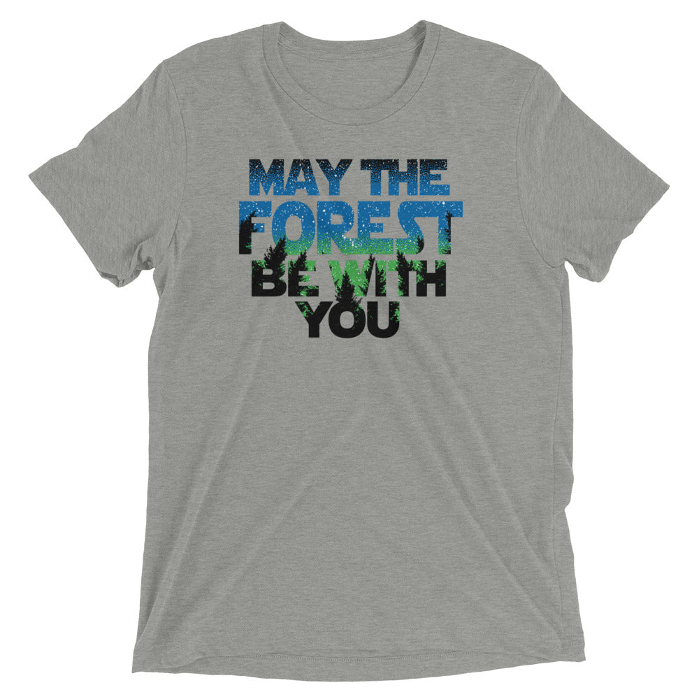 May The Forest Be With You Men's Tri-Blend - Adult & Kids T-Shirts, Sweatshirts & Hoodies apparel design preview 1