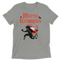 Merry Krampus Men's Tri-Blend - Adult & Kids T-Shirts, Sweatshirts & Hoodies apparel design preview 1