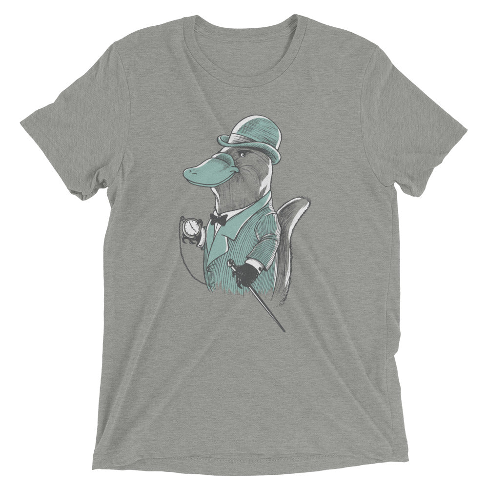 Duke Platypus Men's Tri-Blend - Adult & Kids T-Shirts, Sweatshirts & Hoodies apparel design preview 1