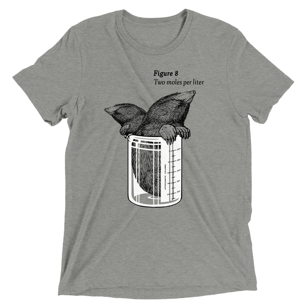 Two Moles Per Liter Men's Tri-Blend - Adult & Kids T-Shirts, Sweatshirts & Hoodies apparel design preview 1