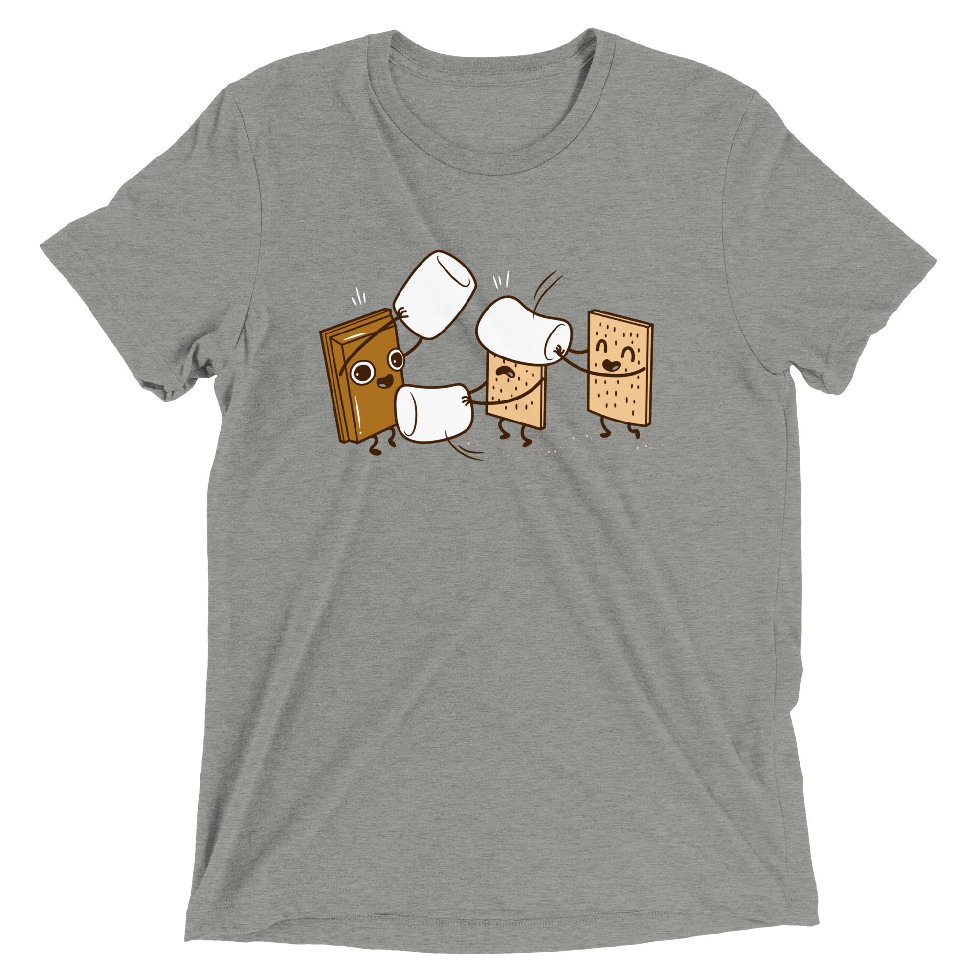 How S'mores Are Made Men's Tri-Blend - Adult & Kids T-Shirts, Sweatshirts & Hoodies apparel design preview 1