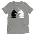 Chess Unicorn Men's Tri-Blend - Adult & Kids T-Shirts, Sweatshirts & Hoodies apparel design preview 1