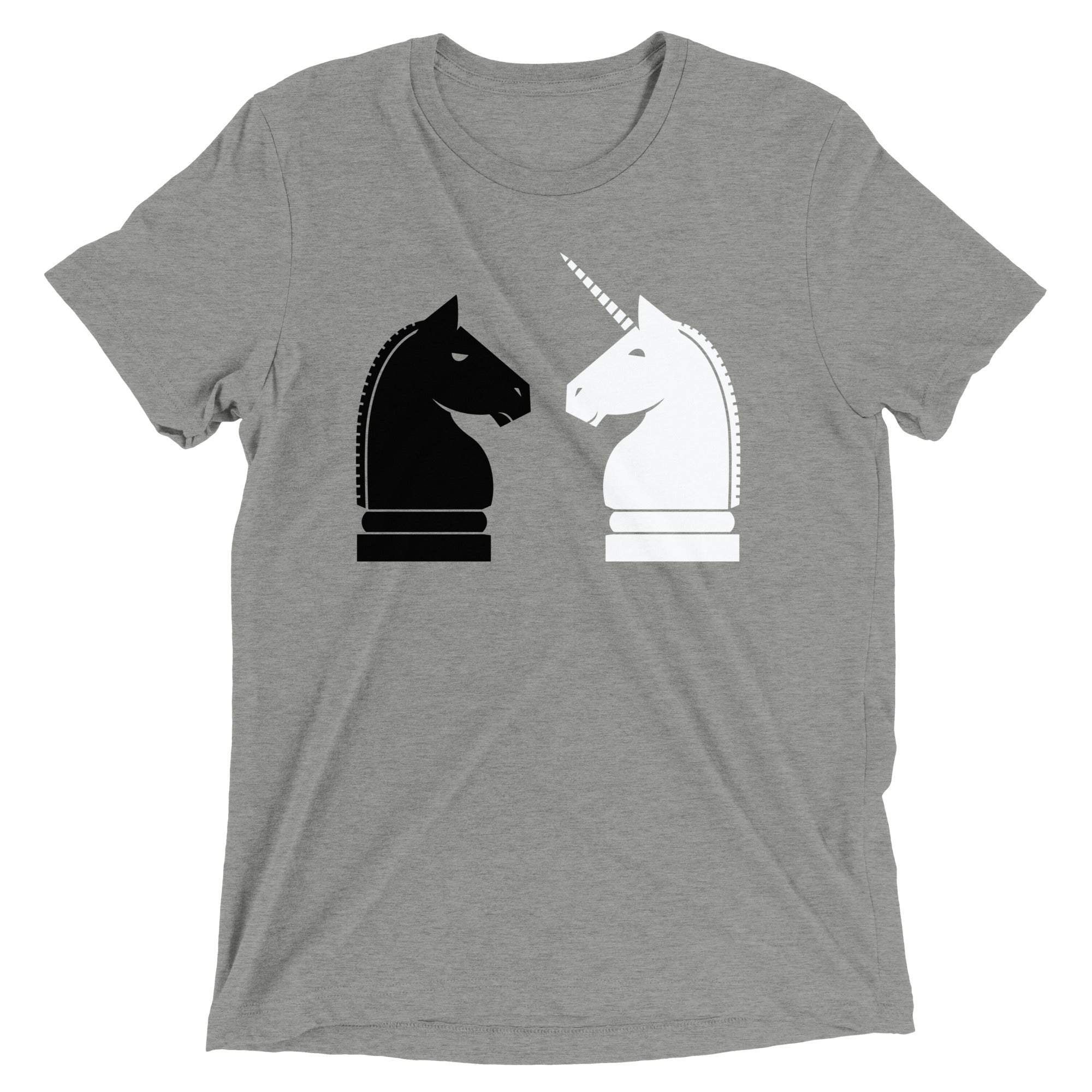 Chess Unicorn Men's Tri-Blend - Adult & Kids T-Shirts, Sweatshirts & Hoodies apparel design preview 1