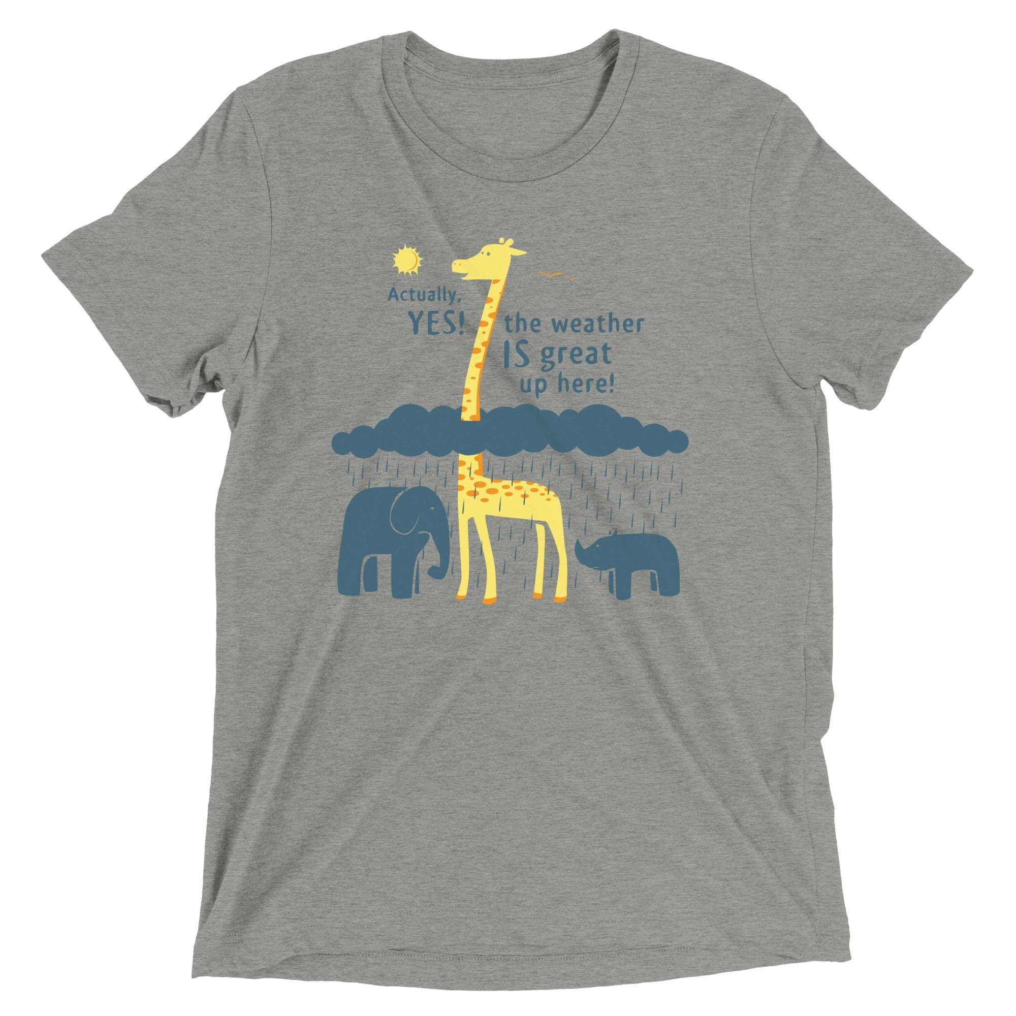The Weather Is Great Up Here! Men's Tri-Blend - Adult & Kids T-Shirts, Sweatshirts & Hoodies apparel design preview 1