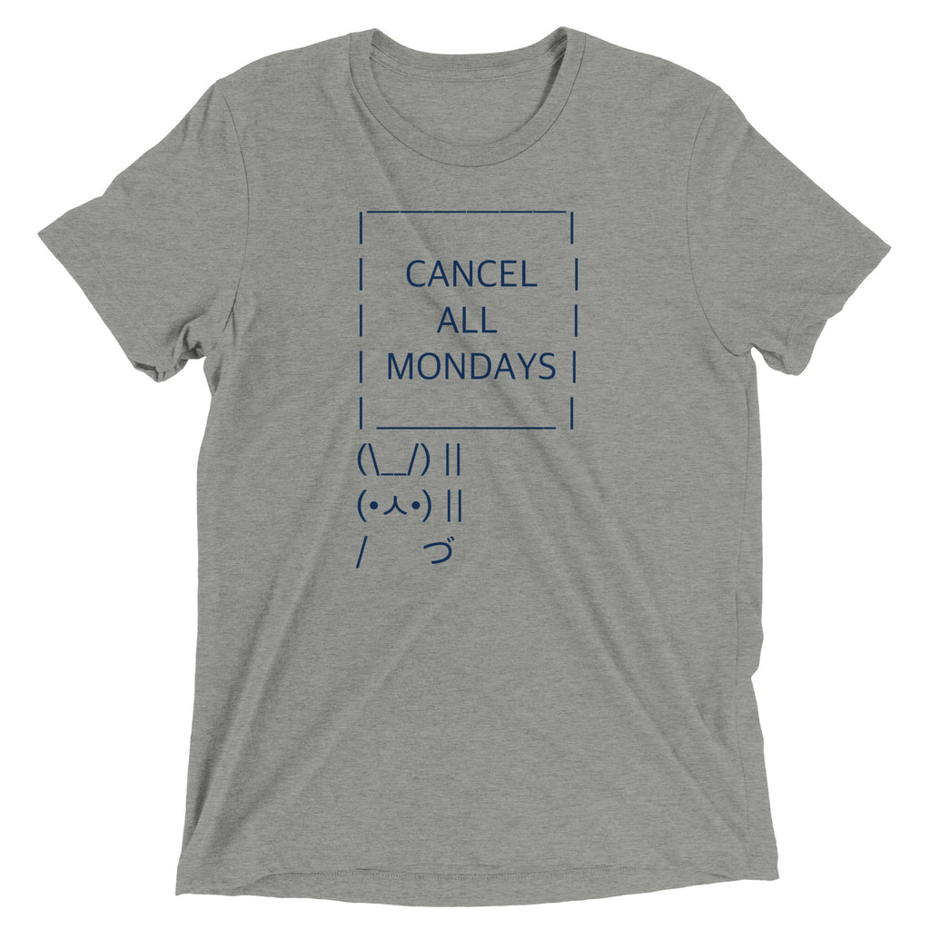 Cancel All Mondays Bunny Men's Tri-Blend - Adult & Kids T-Shirts, Sweatshirts & Hoodies apparel design preview 1