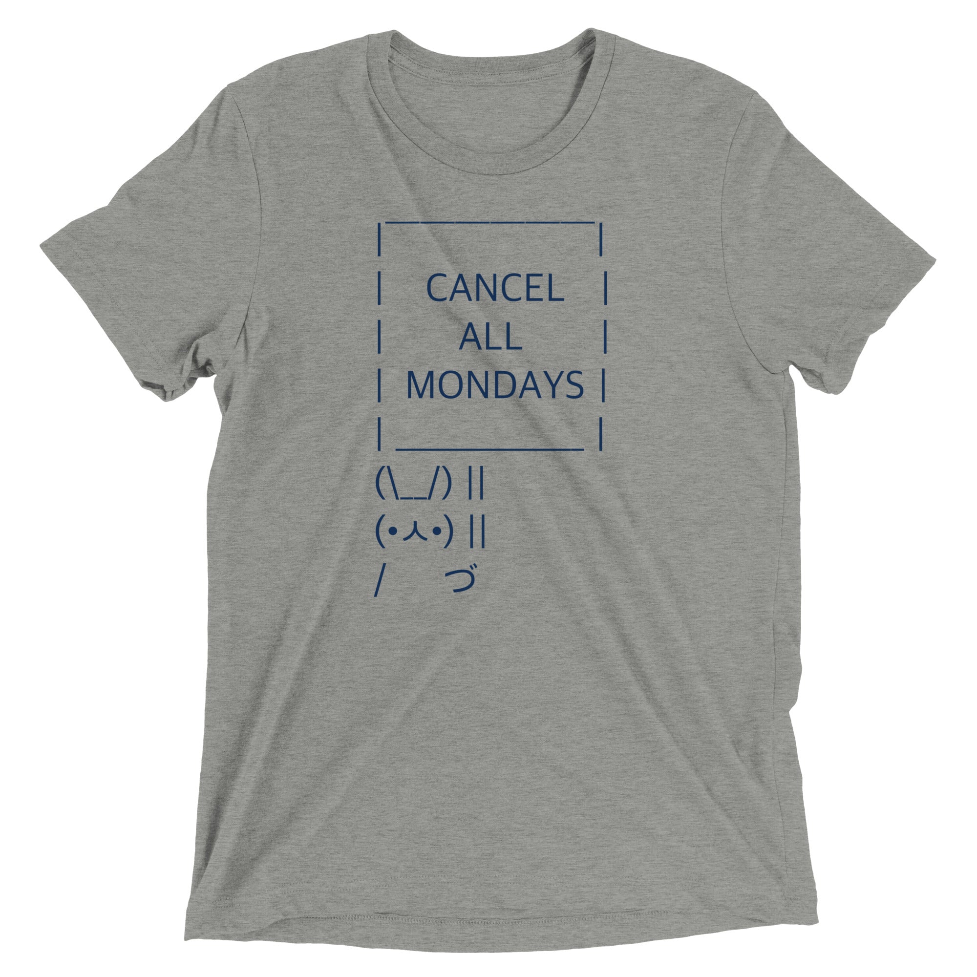 Cancel All Mondays Bunny Men's Tri-Blend - Adult & Kids T-Shirts, Sweatshirts & Hoodies apparel design preview 1