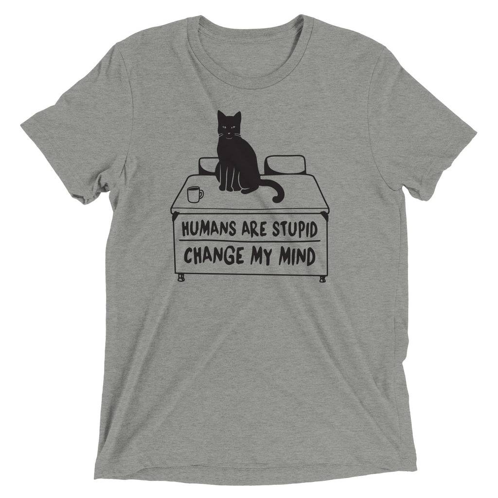 Humans Are Stupid Men's Tri-Blend - Adult & Kids T-Shirts, Sweatshirts & Hoodies apparel design preview 1