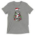 Meowy Christmas Men's Tri-Blend - Adult & Kids T-Shirts, Sweatshirts & Hoodies apparel design preview 1