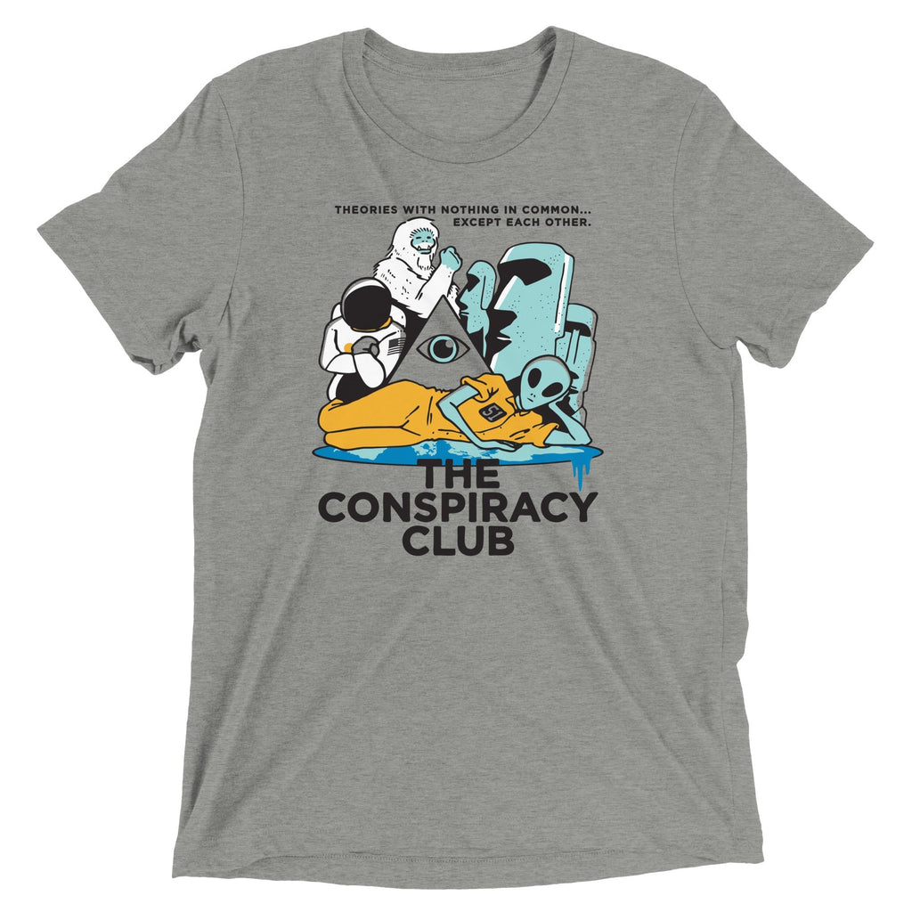 The Conspiracy Club Men's Tri-Blend - Adult & Kids T-Shirts, Sweatshirts & Hoodies apparel design preview 1