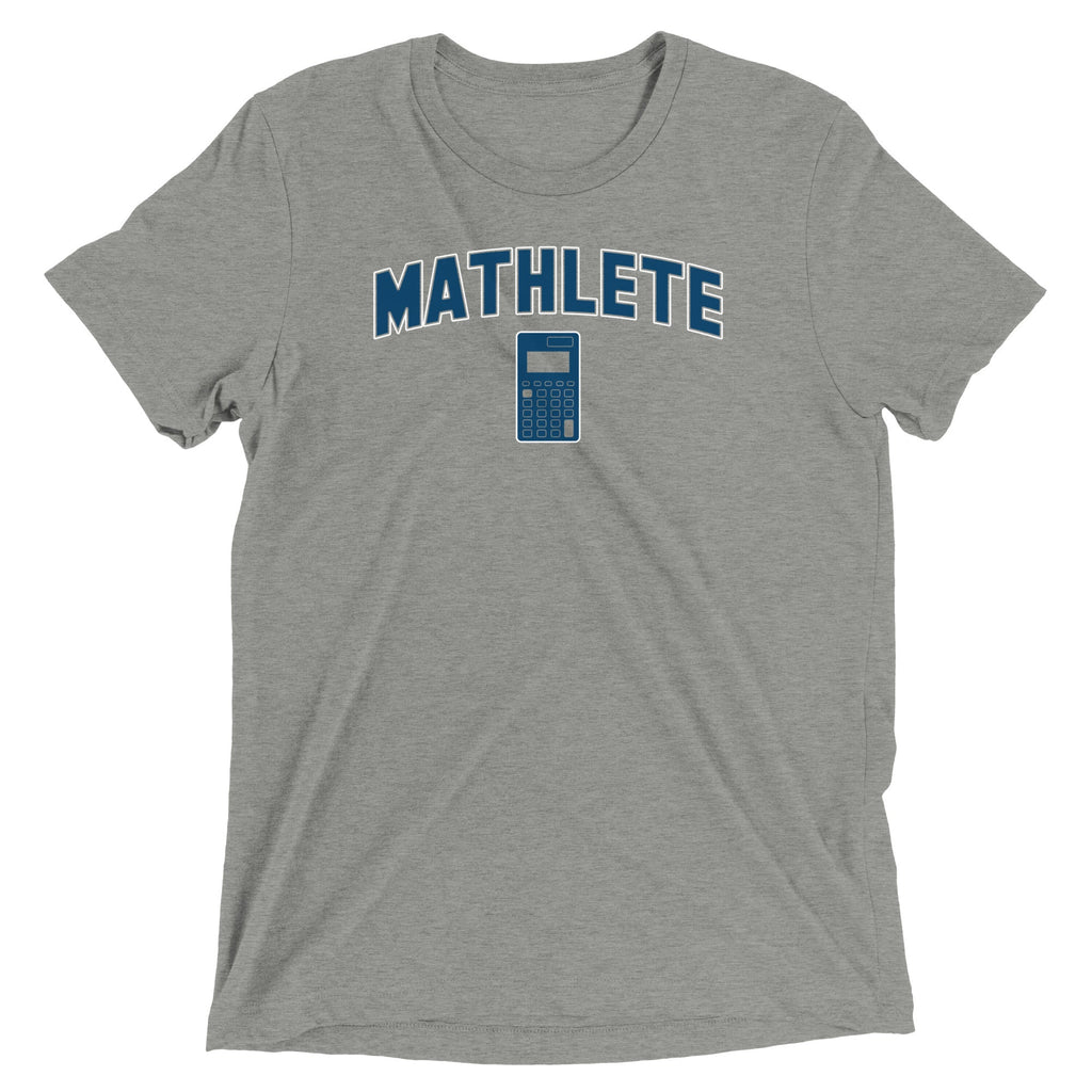 Mathlete Men's Tri-Blend - Adult & Kids T-Shirts, Sweatshirts & Hoodies apparel design preview 1