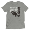 What Does The Sloth Say? Men's Tri-Blend - Adult & Kids T-Shirts, Sweatshirts & Hoodies apparel design preview 1