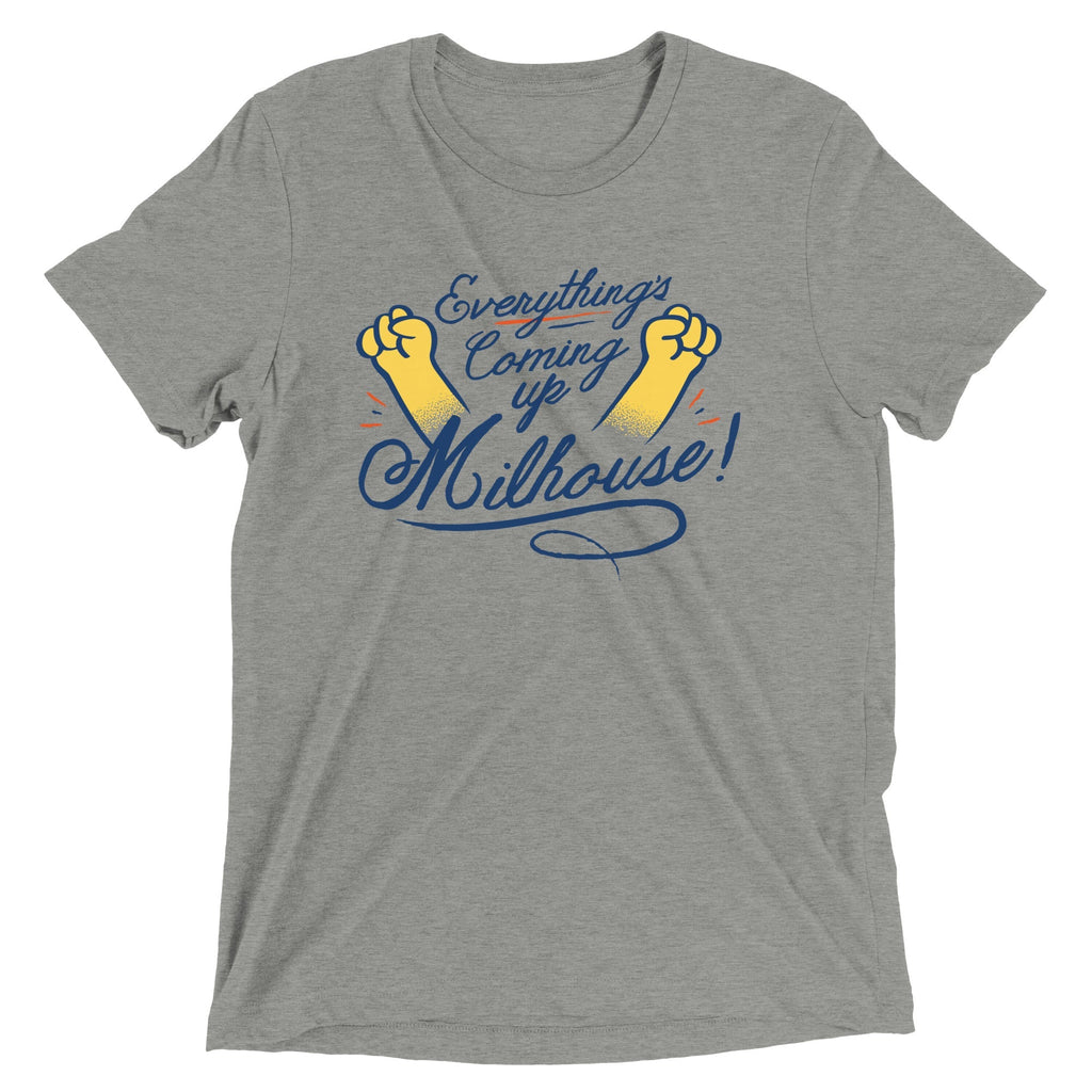 Everything's Coming Up Milhouse! Men's Tri-Blend - Adult & Kids T-Shirts, Sweatshirts & Hoodies apparel design preview 1