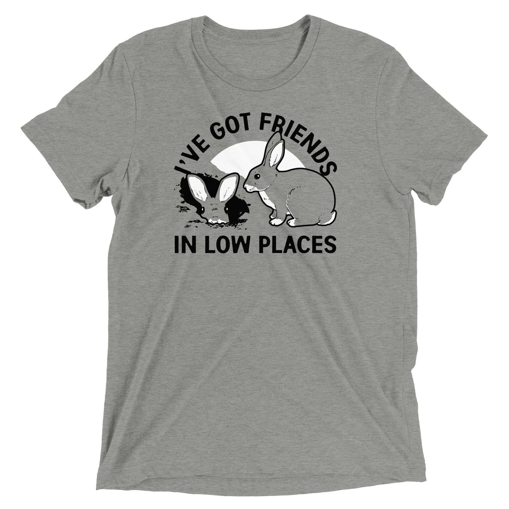 I've Got Friends In Low Places Men's Tri-Blend - Adult & Kids T-Shirts, Sweatshirts & Hoodies apparel design preview 1