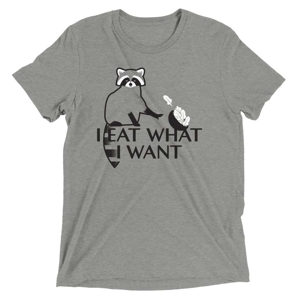I Eat What Want Men's Tri-Blend - Adult & Kids T-Shirts, Sweatshirts & Hoodies apparel design preview 1