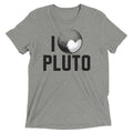 I Heart Pluto Men's Tri-Blend - Adult & Kids T-Shirts, Sweatshirts & Hoodies apparel design preview 1