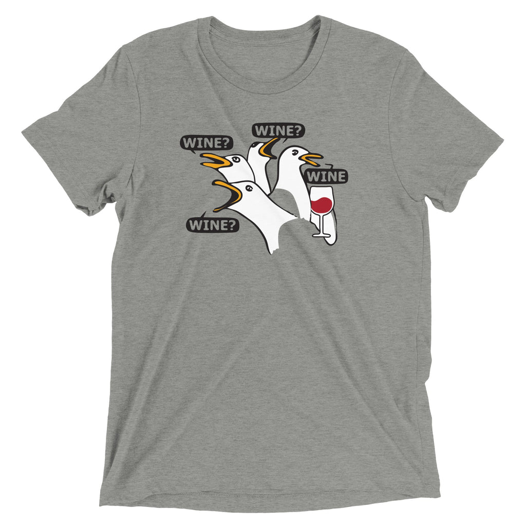 Wine Men's Tri-Blend - Adult & Kids T-Shirts, Sweatshirts & Hoodies apparel design preview 1