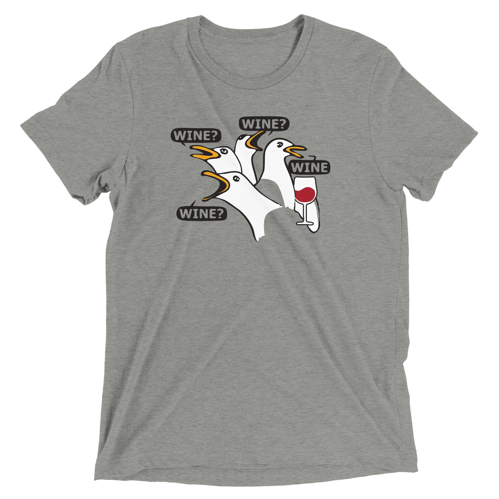 Wine Men's Tri-Blend - Adult & Kids T-Shirts, Sweatshirts & Hoodies apparel design preview 1
