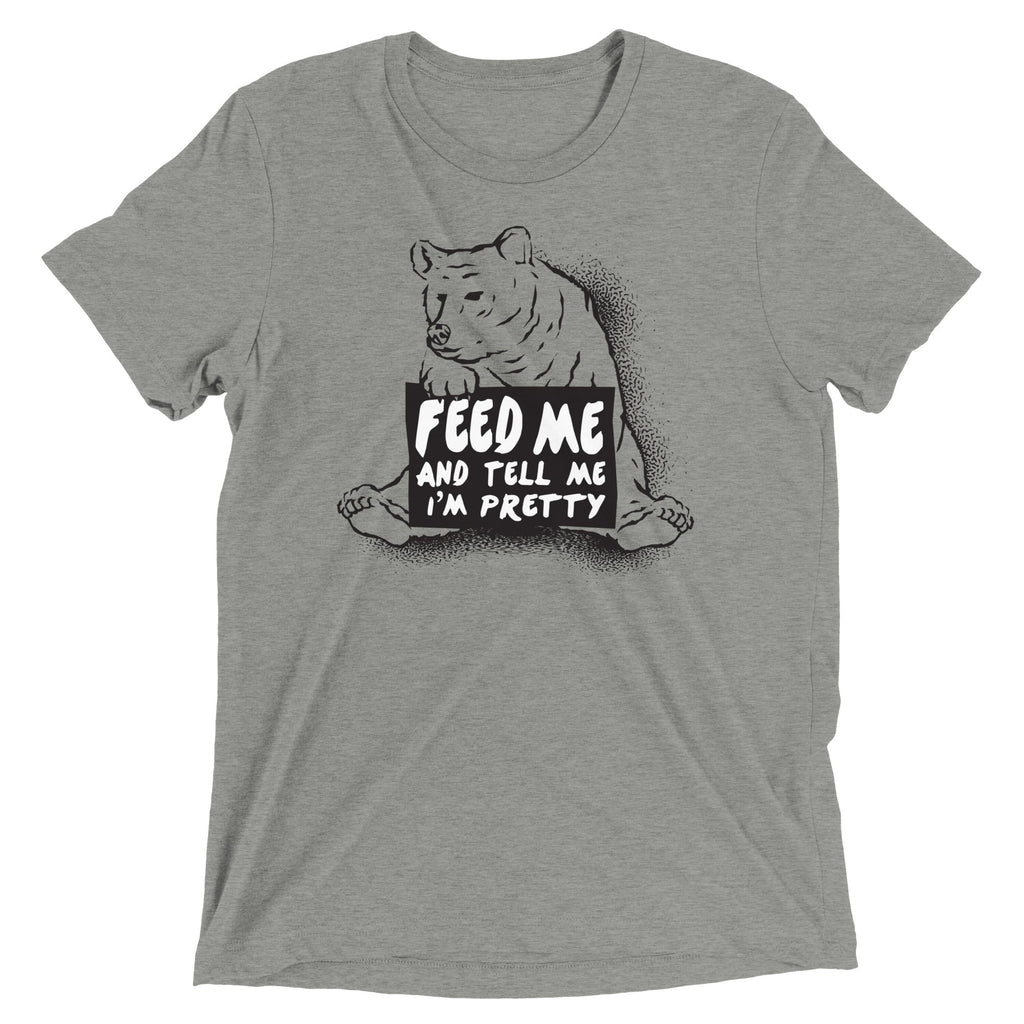 Feed Me Men's Tri-Blend - Adult & Kids T-Shirts, Sweatshirts & Hoodies apparel design preview 1