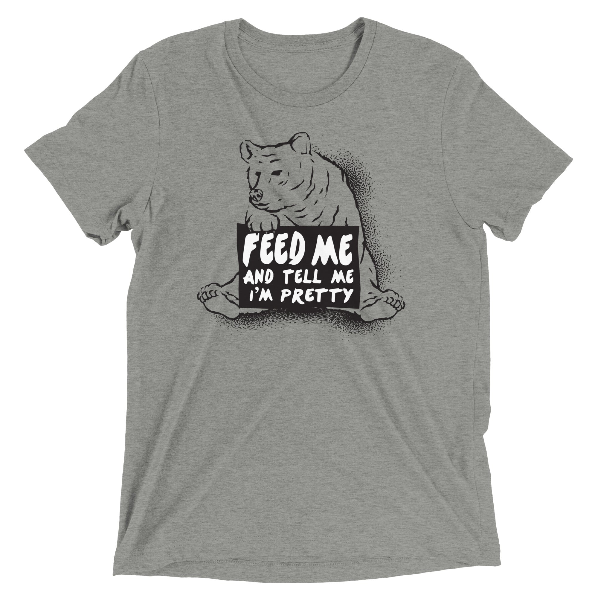 Feed Me Men's Tri-Blend - Adult & Kids T-Shirts, Sweatshirts & Hoodies apparel design preview 1
