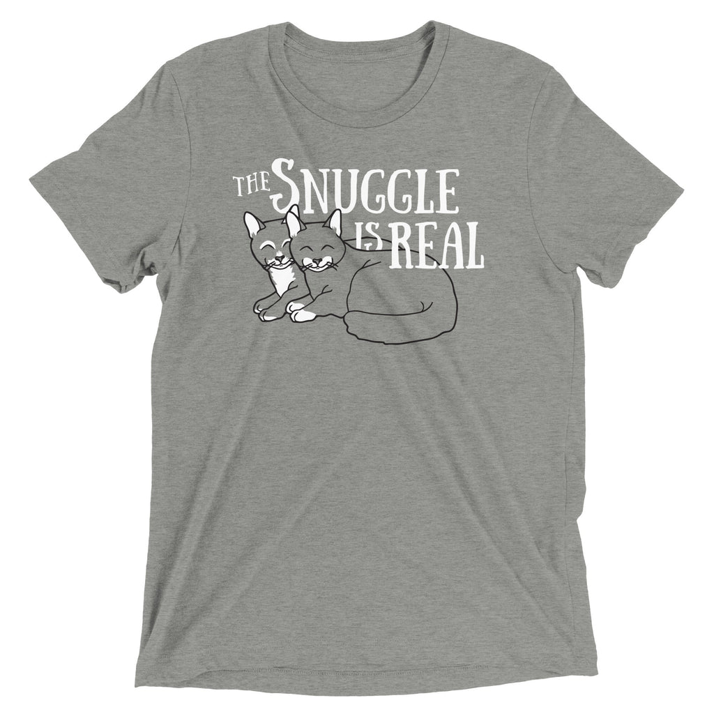 The Snuggle Is Real Men's Tri-Blend - Adult & Kids T-Shirts, Sweatshirts & Hoodies apparel design preview 1