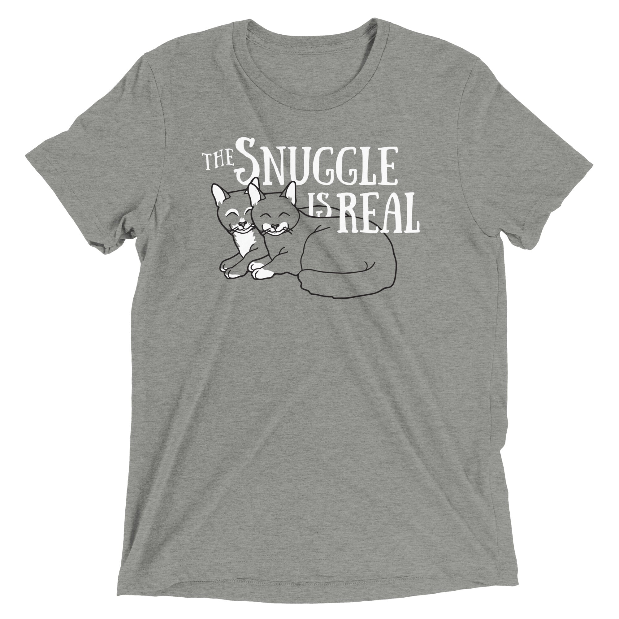 The Snuggle Is Real Men's Tri-Blend - Adult & Kids T-Shirts, Sweatshirts & Hoodies apparel design preview 1