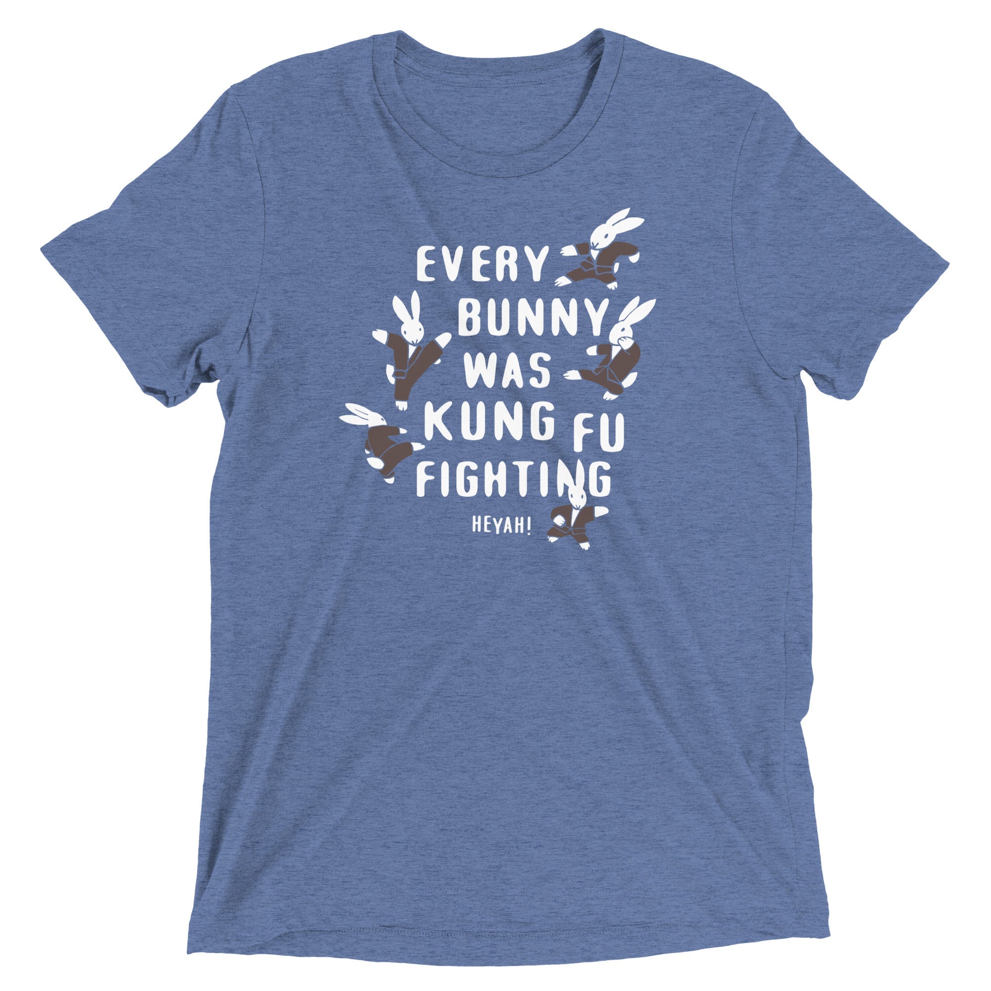 Every Bunny Was Kung Fu Fighting Men's Tri-Blend - Adult & Kids T-Shirts, Sweatshirts & Hoodies apparel design preview 1