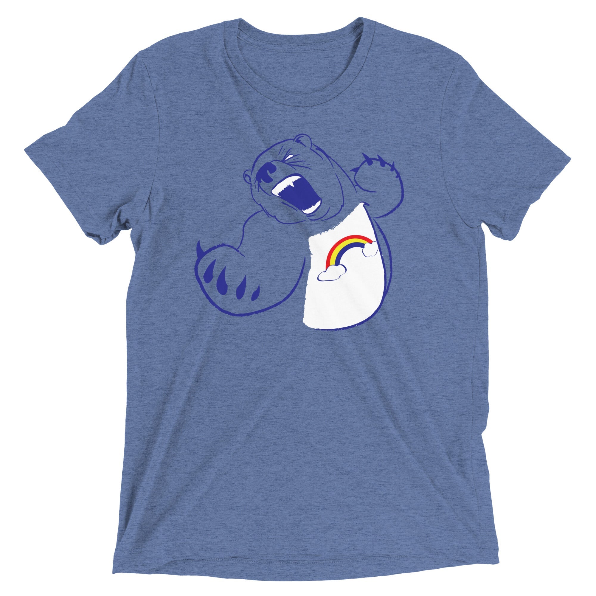 Scarebear Men's Tri-Blend - Adult & Kids T-Shirts, Sweatshirts & Hoodies apparel design preview 1