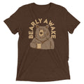 Bearly Awake Men's Tri-Blend - Adult & Kids T-Shirts, Sweatshirts & Hoodies apparel design preview 1