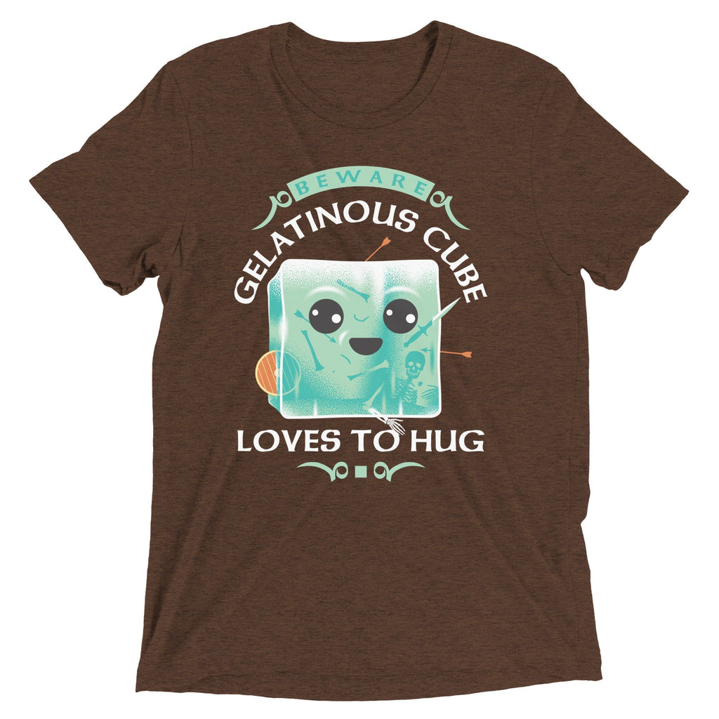 Gelatinous Cube Loves To Hug Men's Tri-Blend - Adult & Kids T-Shirts, Sweatshirts & Hoodies apparel design preview 1