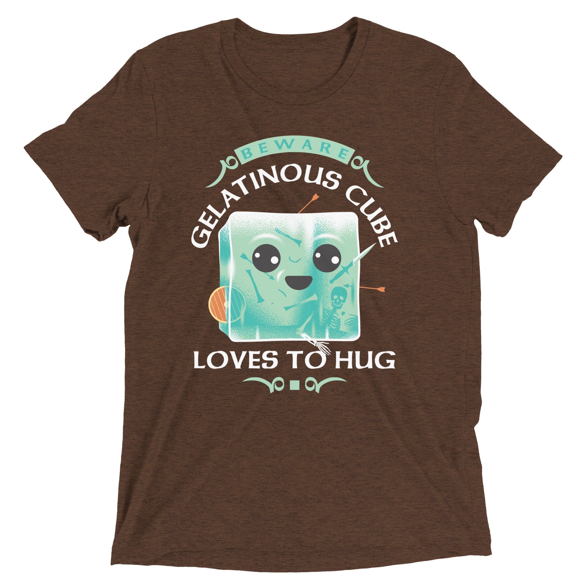 Gelatinous Cube Loves To Hug Men's Tri-Blend - Adult & Kids T-Shirts, Sweatshirts & Hoodies apparel design preview 1
