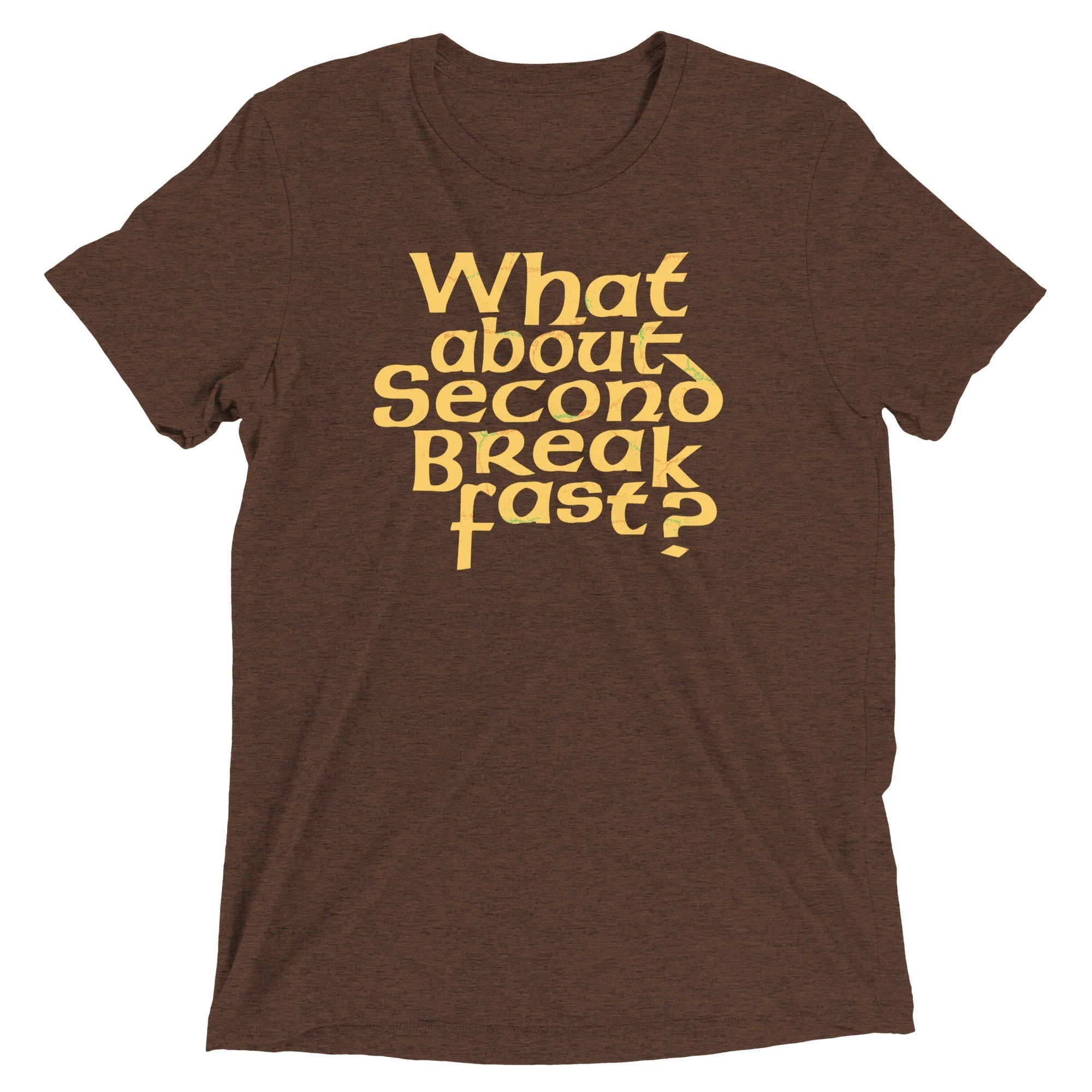 What About Second Breakfast? Men's Tri-Blend - Adult & Kids T-Shirts, Sweatshirts & Hoodies apparel design preview 1