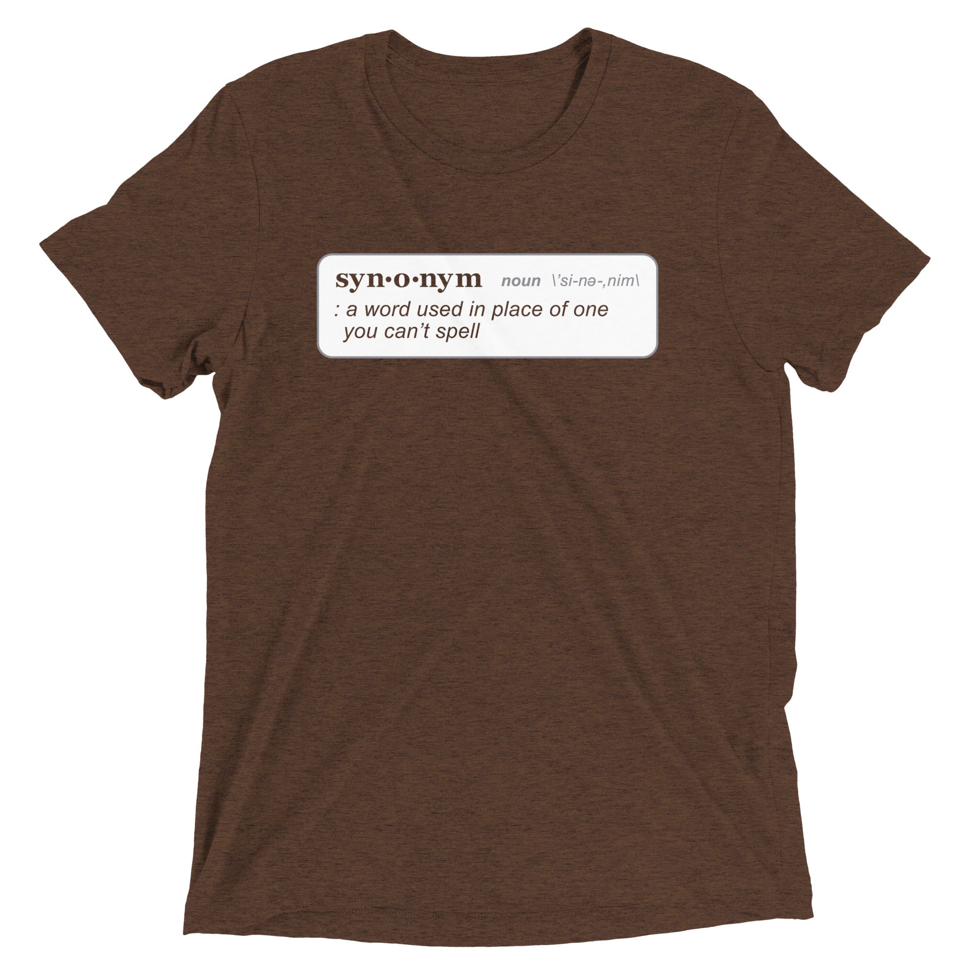Synonym Definition Men's Tri-Blend - Adult & Kids T-Shirts, Sweatshirts & Hoodies apparel design preview 1