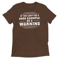 Be A Warning Men's Tri-Blend - Adult & Kids T-Shirts, Sweatshirts & Hoodies apparel design preview 1