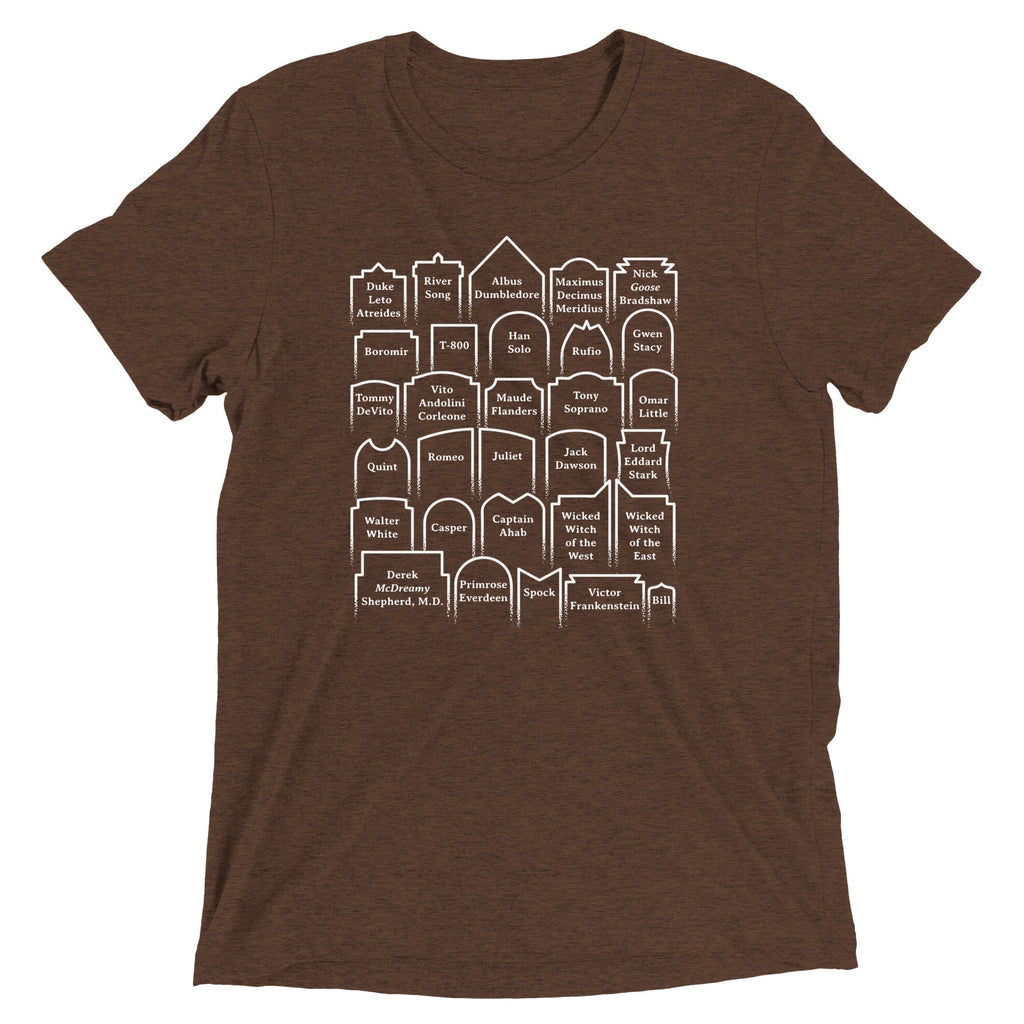 Spoiler Alert Men's Tri-Blend - Adult & Kids T-Shirts, Sweatshirts & Hoodies apparel design preview 1