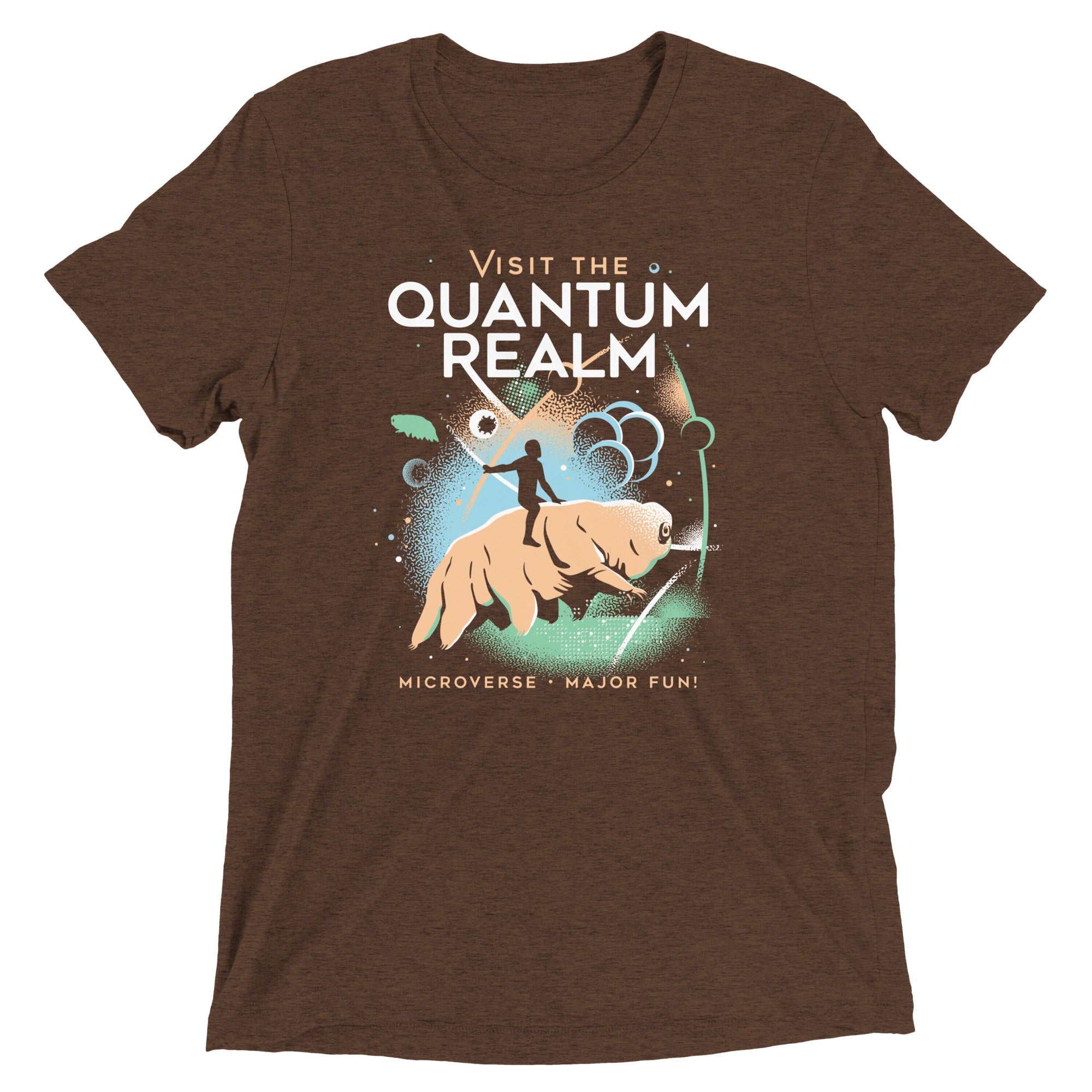 Visit The Quantum Realm Men's Tri-Blend - Adult & Kids T-Shirts, Sweatshirts & Hoodies apparel design preview 1