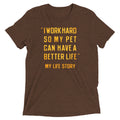 I Work Hard So My Pet Men's Tri-Blend - Adult & Kids T-Shirts, Sweatshirts & Hoodies apparel design preview 1